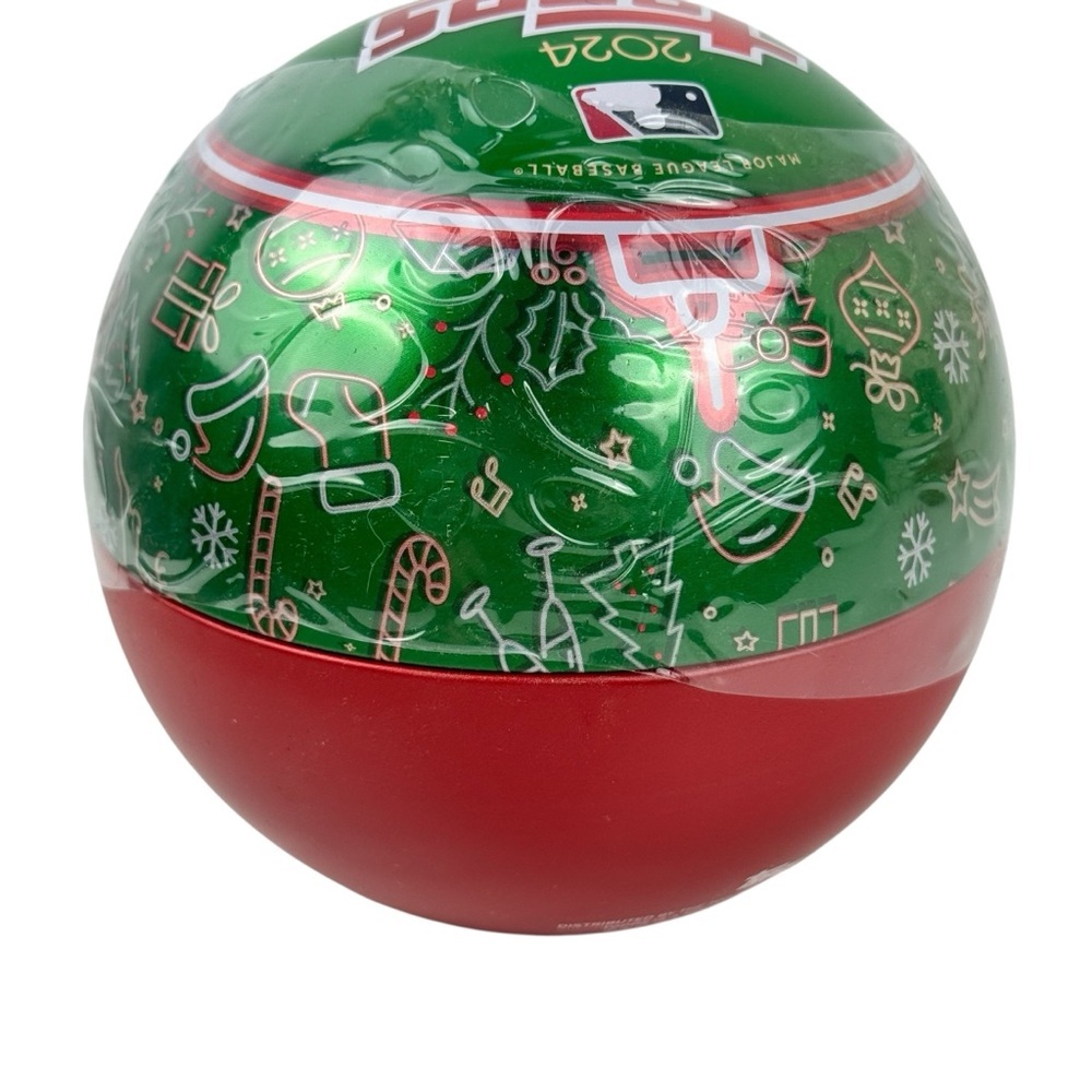 2024 Topps Holiday Tin Ornament MLB Baseball Collector Tin  NEW & SEALED - Picture 3 of 8